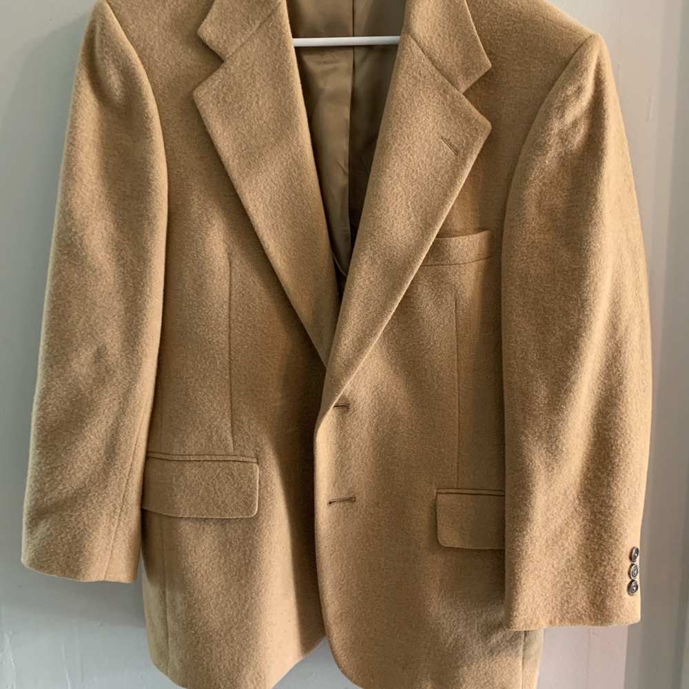 Camel hair sport coat